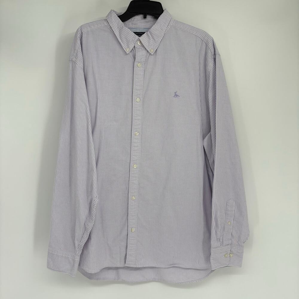 Charles Tyrwhitt Pruple Stripes Button Down Shirt Business Casual Size XXXL